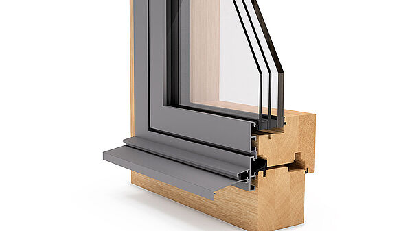 Système de fenêtres bois-métal CONNEX en RC3