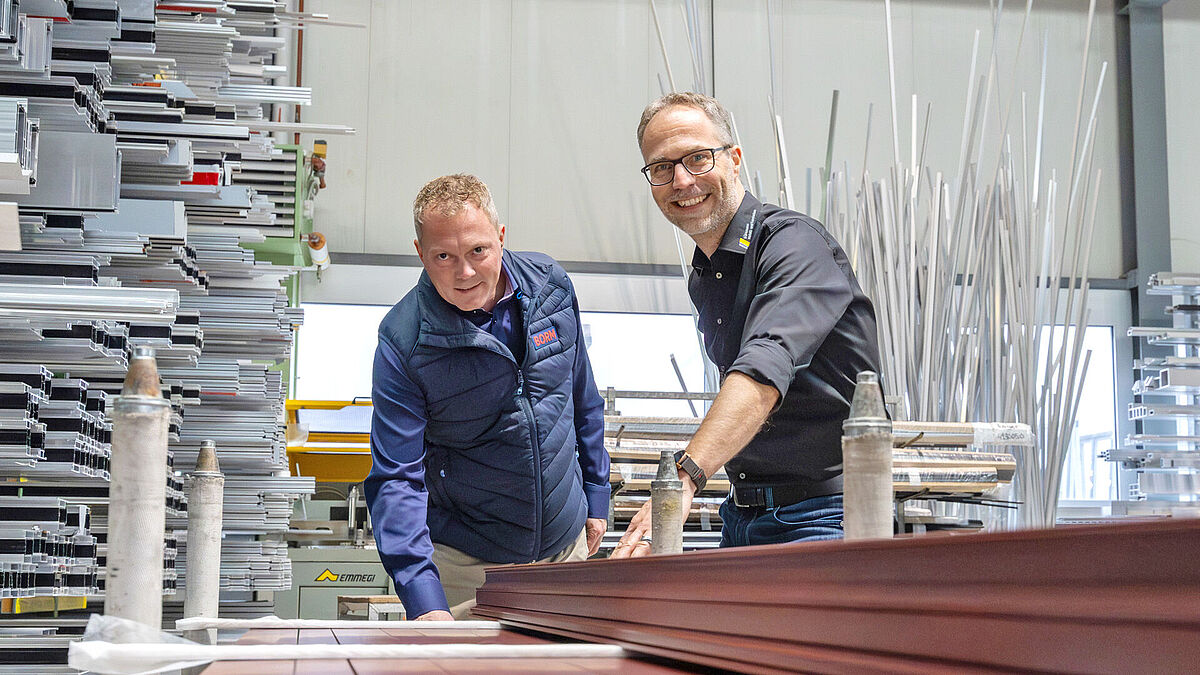 Markus Egli (rechts) und Andreas Lüthi arbeiten seit dem Projektstart erfolgreich zusammen.
